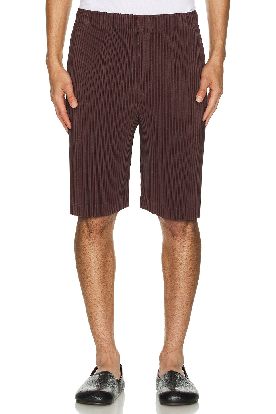 Color Pleats Shorts - 4