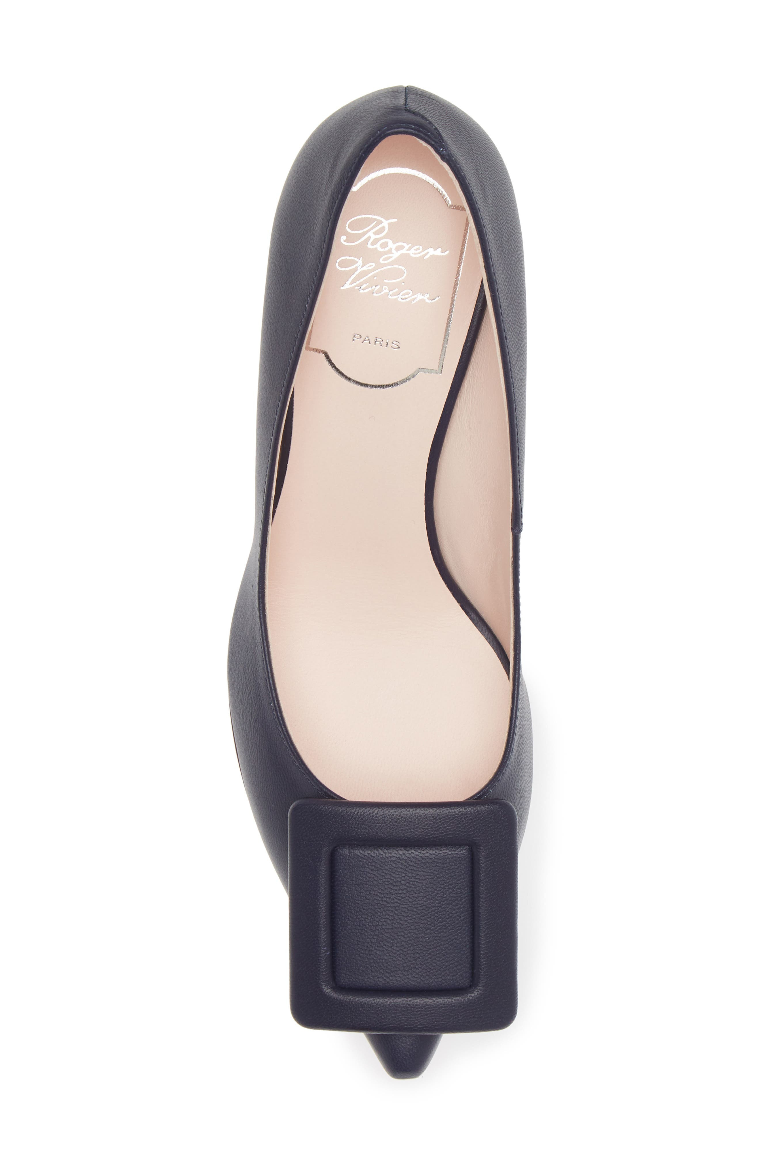 Roger Vivier Viv in the City Pointed Toe Pump in Blue Chiaro at Nordstrom - 5