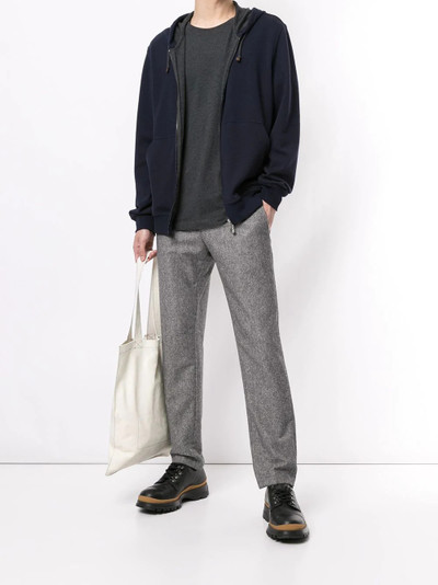 Brunello Cucinelli zip front hoodie outlook