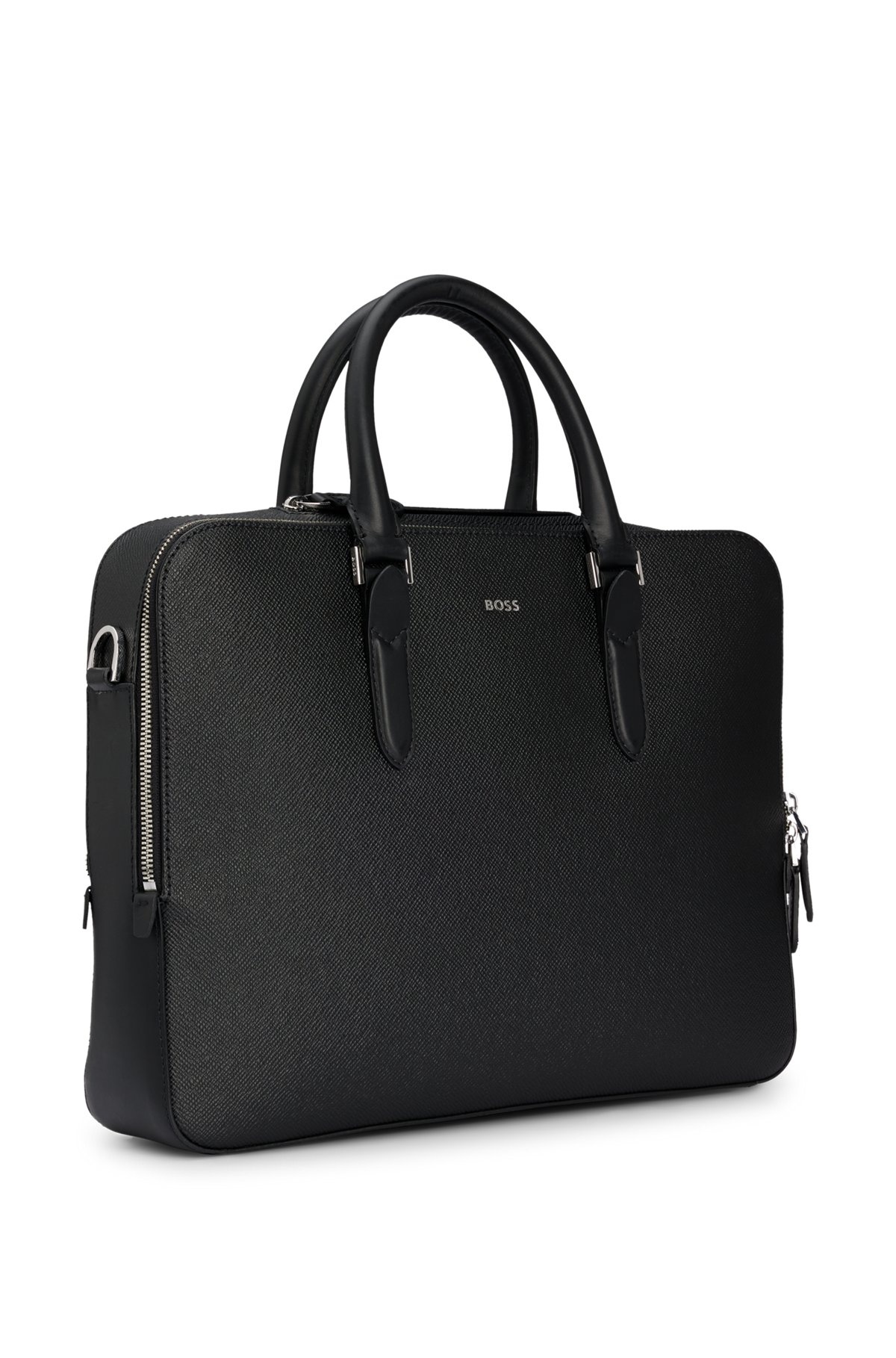 STRUCTURED-LEATHER DOCUMENT CASE WITH LOGO LETTERING - 5
