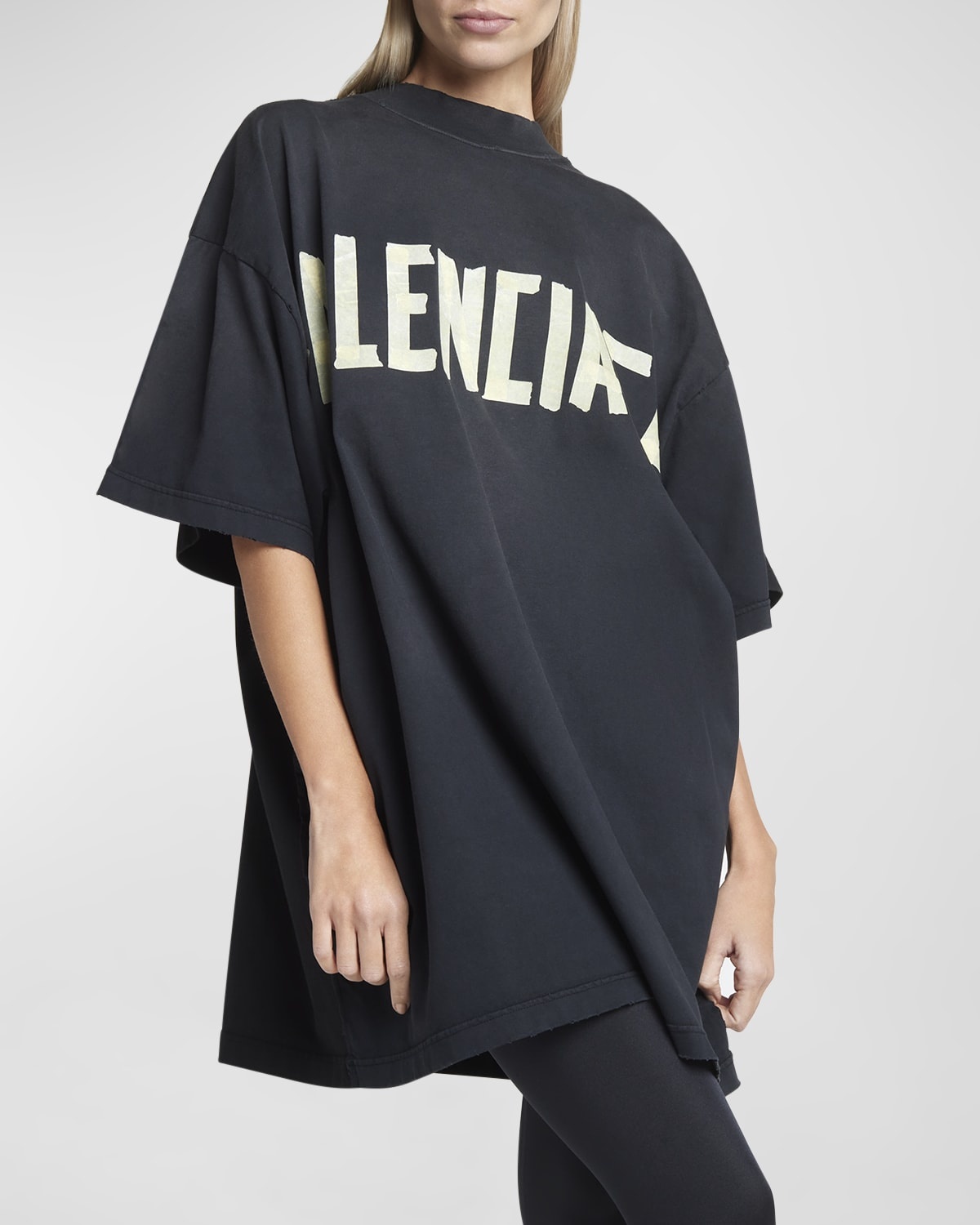 Tape Type Double Front T-Shirt Oversized - 7