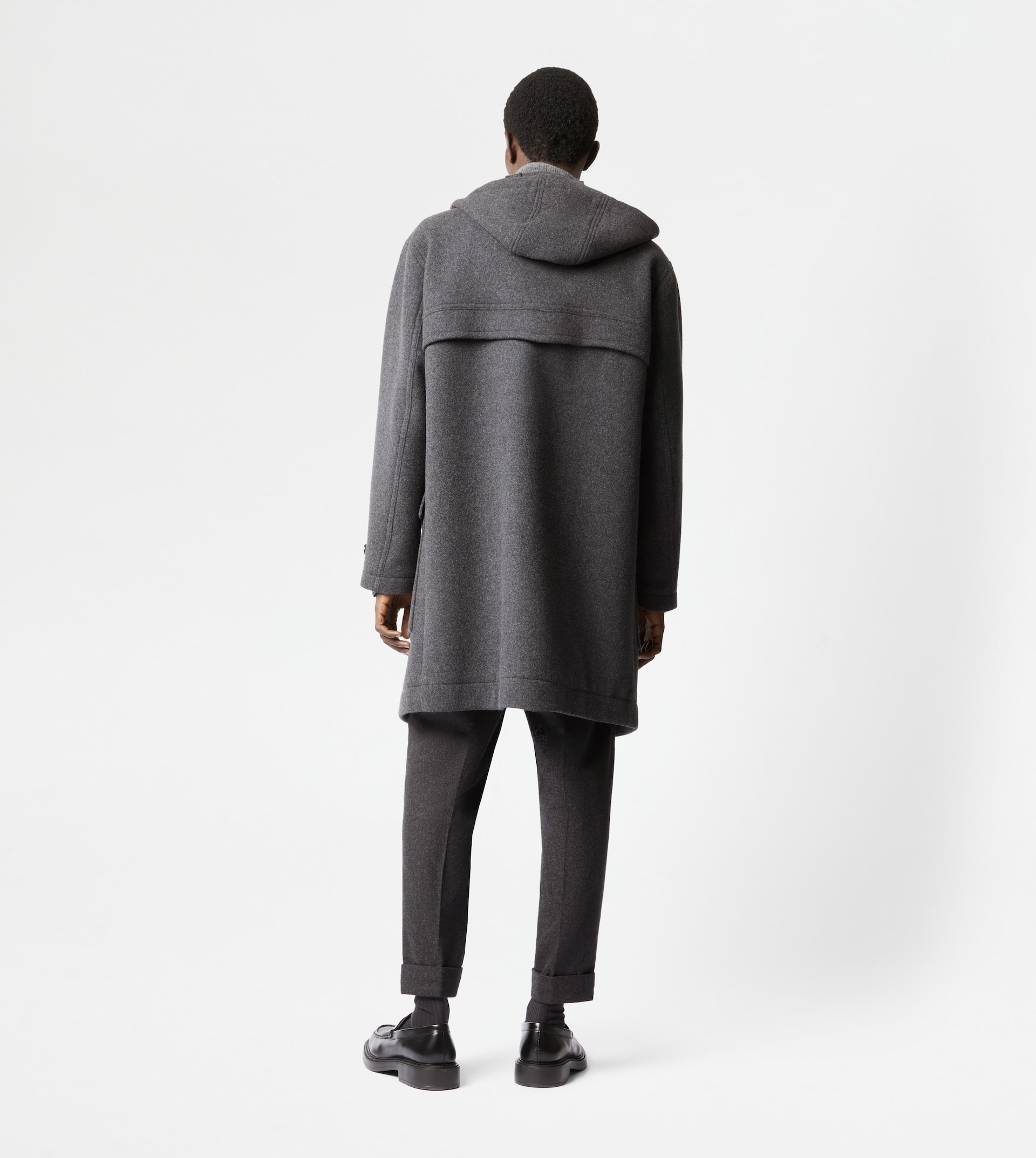 PARKA IN WOOL - GREY - 3