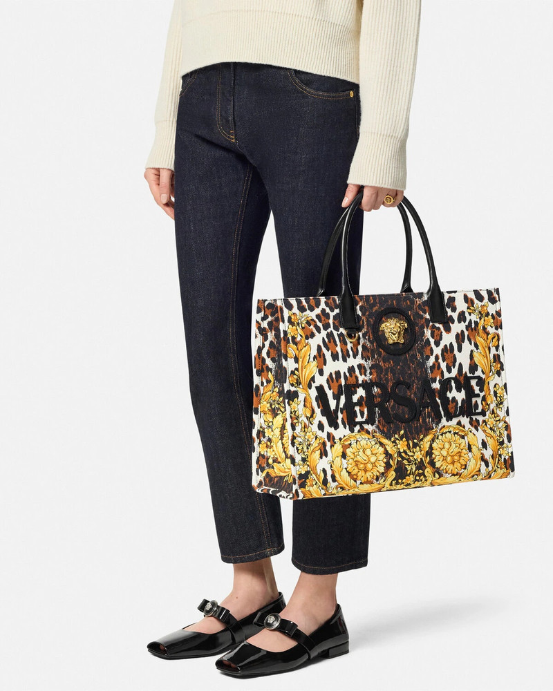 Wild Barocco Canvas Large Tote Bag 3