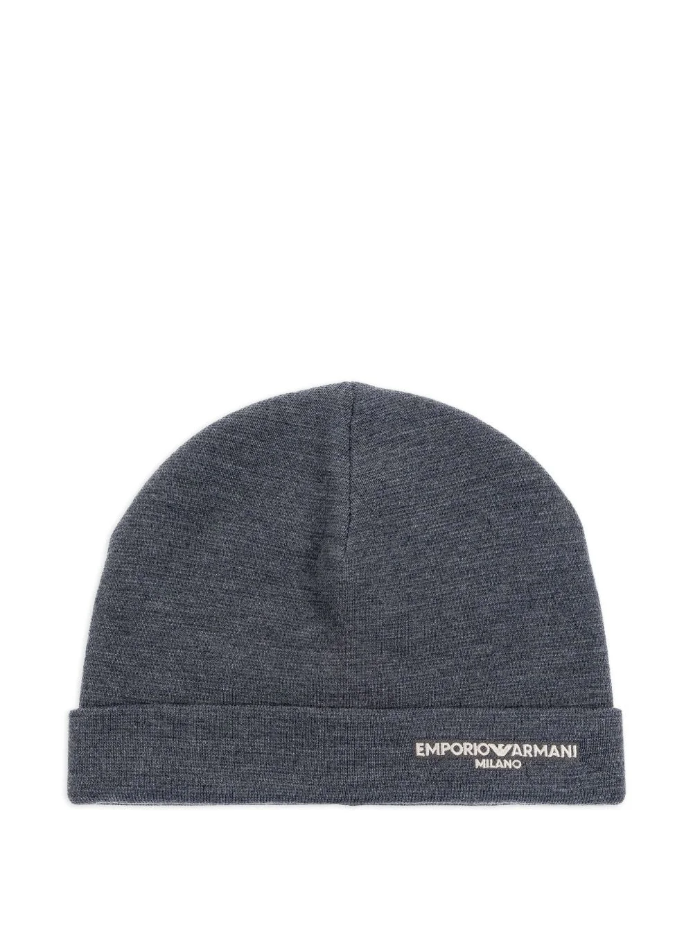 logo-embroidered wool beanie - 1