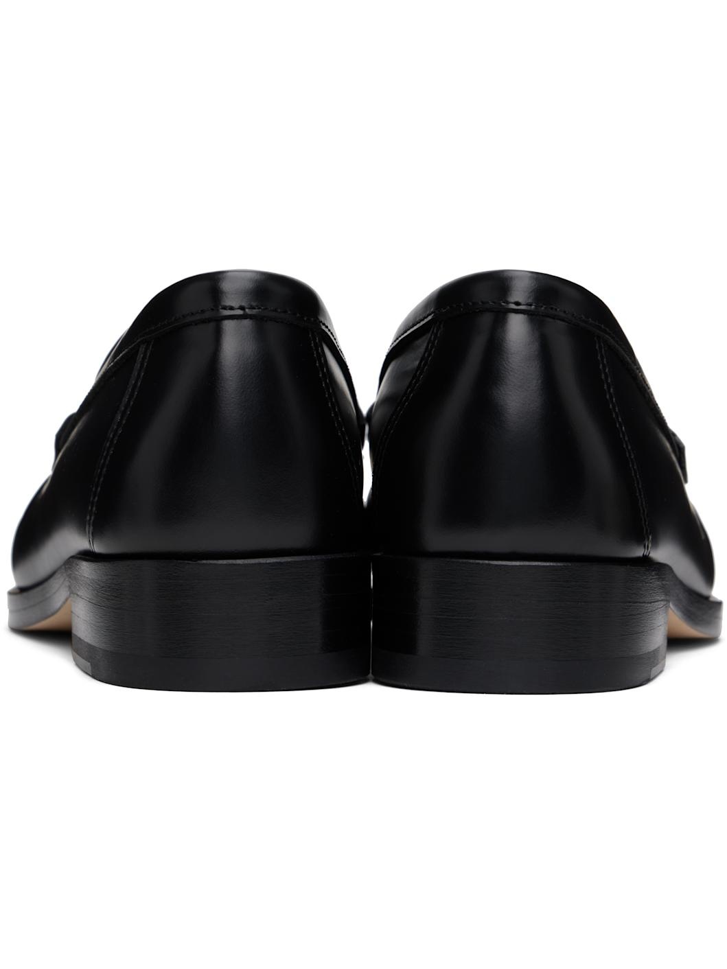 Black Ruched Loafers - 2