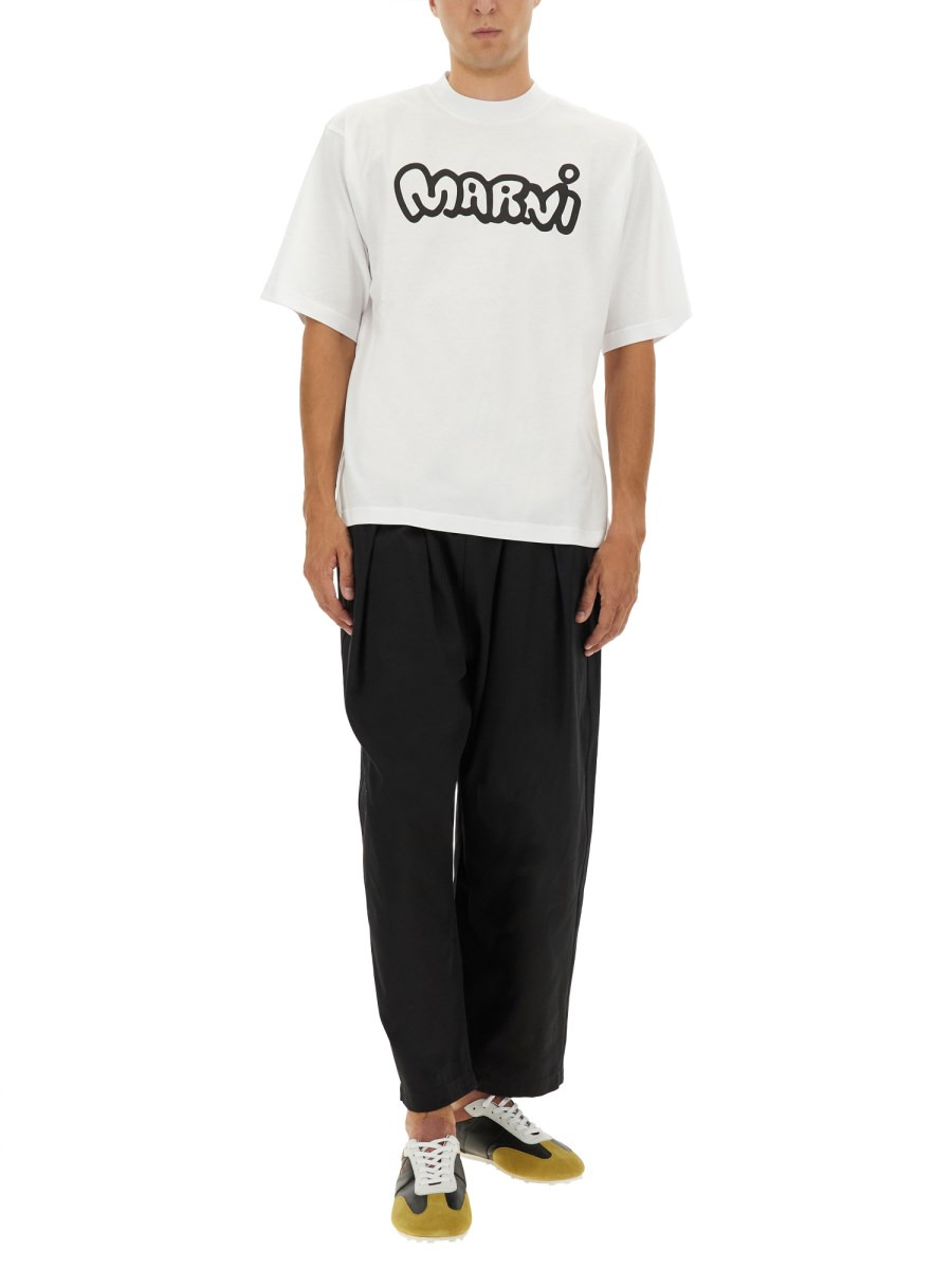 COTTON T-SHIRT WITH LOGO PRINT - 2