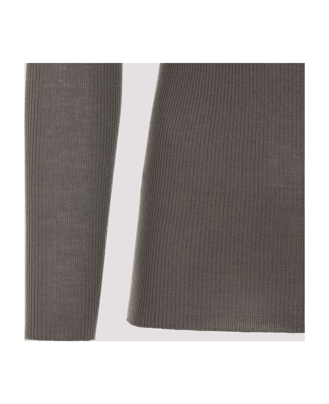 Ribbed Round Neck Pullover - 5