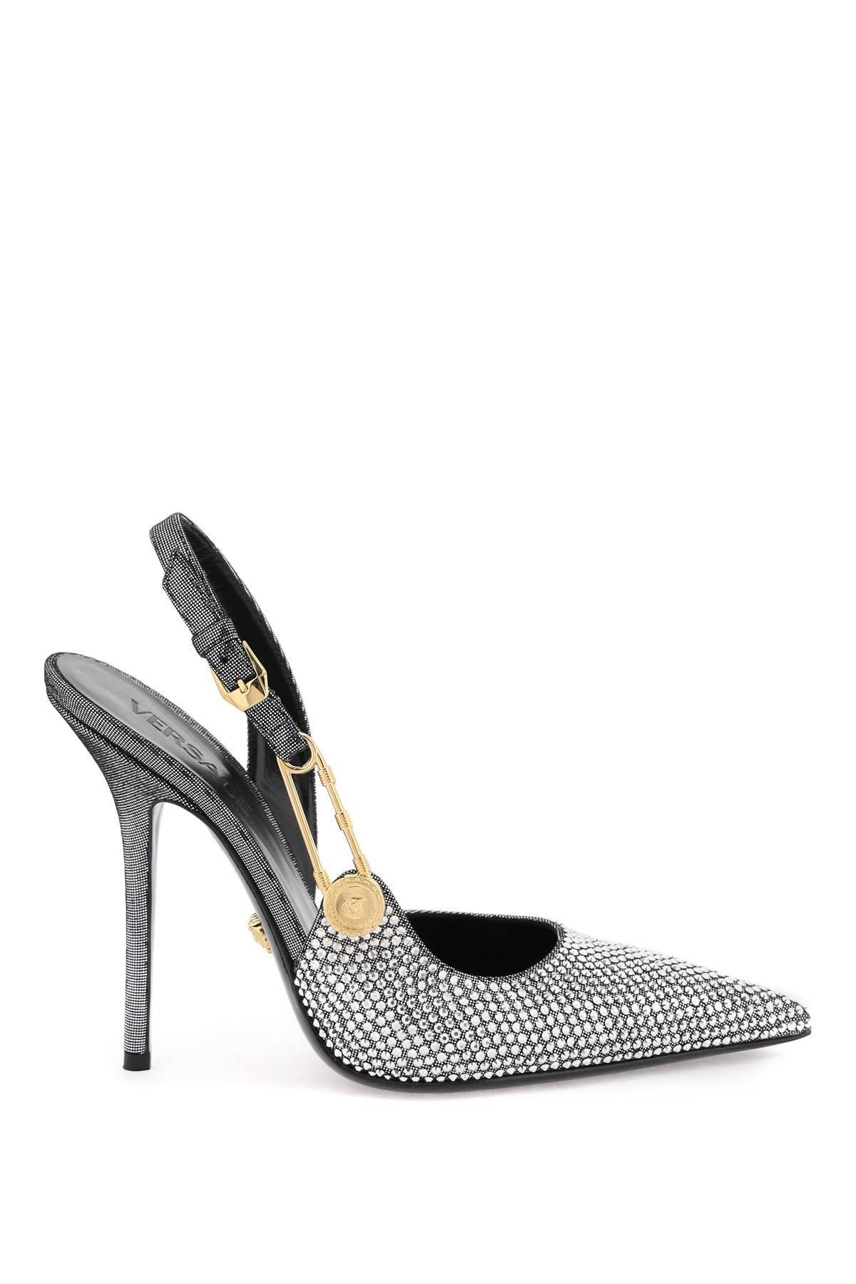 'SAFETY PIN' SLINGBACK PUMPS - 1