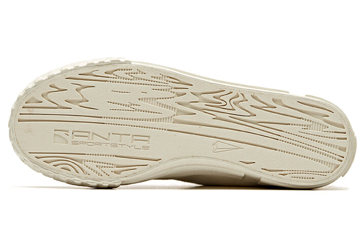 (WMNS) ANTA x Robert Geller Life Series Sneakers Canvas High 'Eagle White Black' 12948680-12 - 5