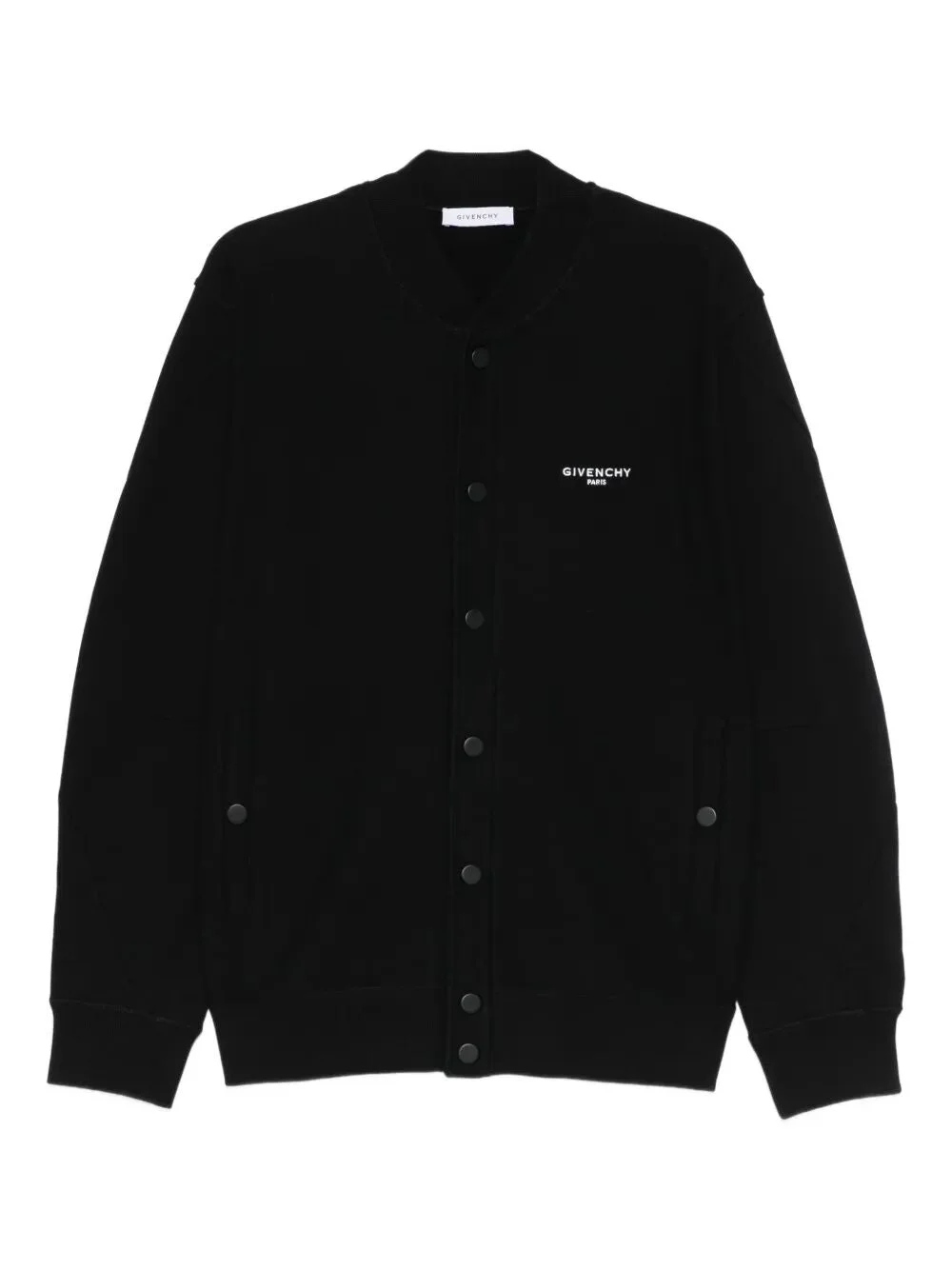 Couture Seam Fleece Cardigan With Givenchy Embroidery - 1