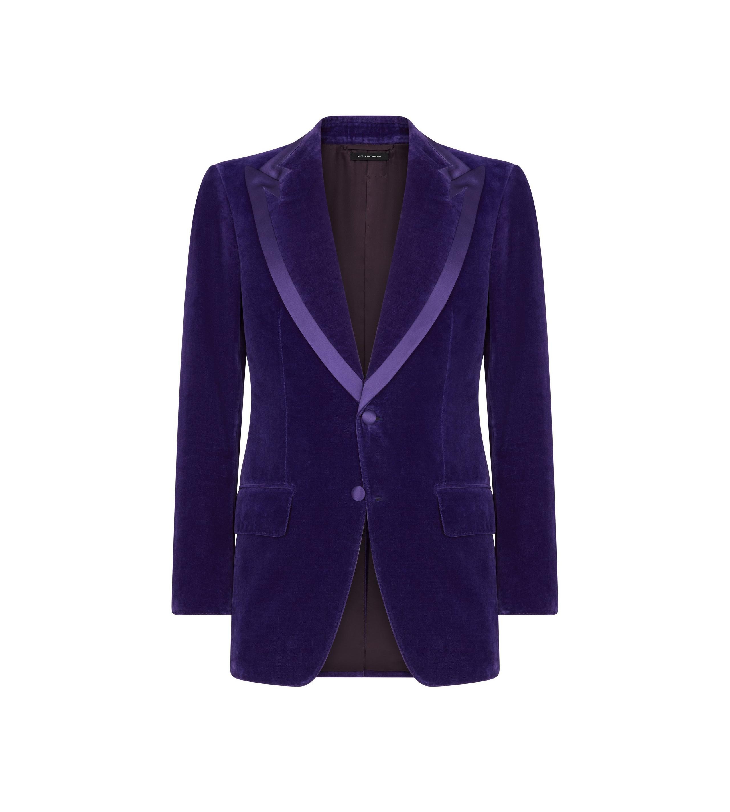 COMPACT LIGHT VELVET ATTICUS COCKTAIL JACKET - 1