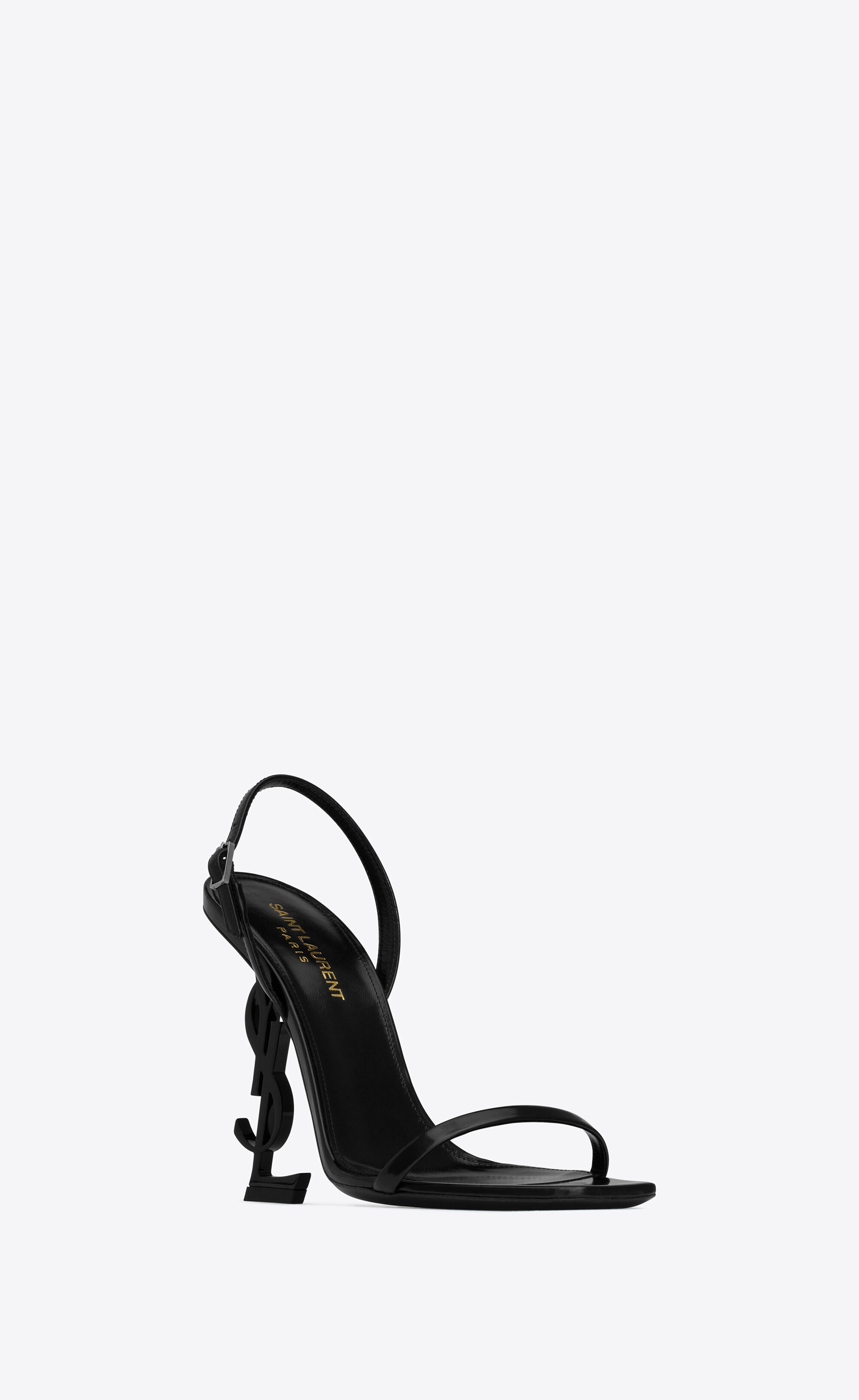 opyum slingback sandals in glazed leather - 3