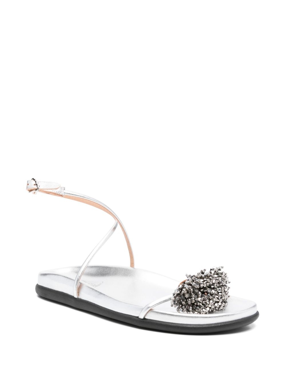 bead-embellished ankle-strap sandals - 2