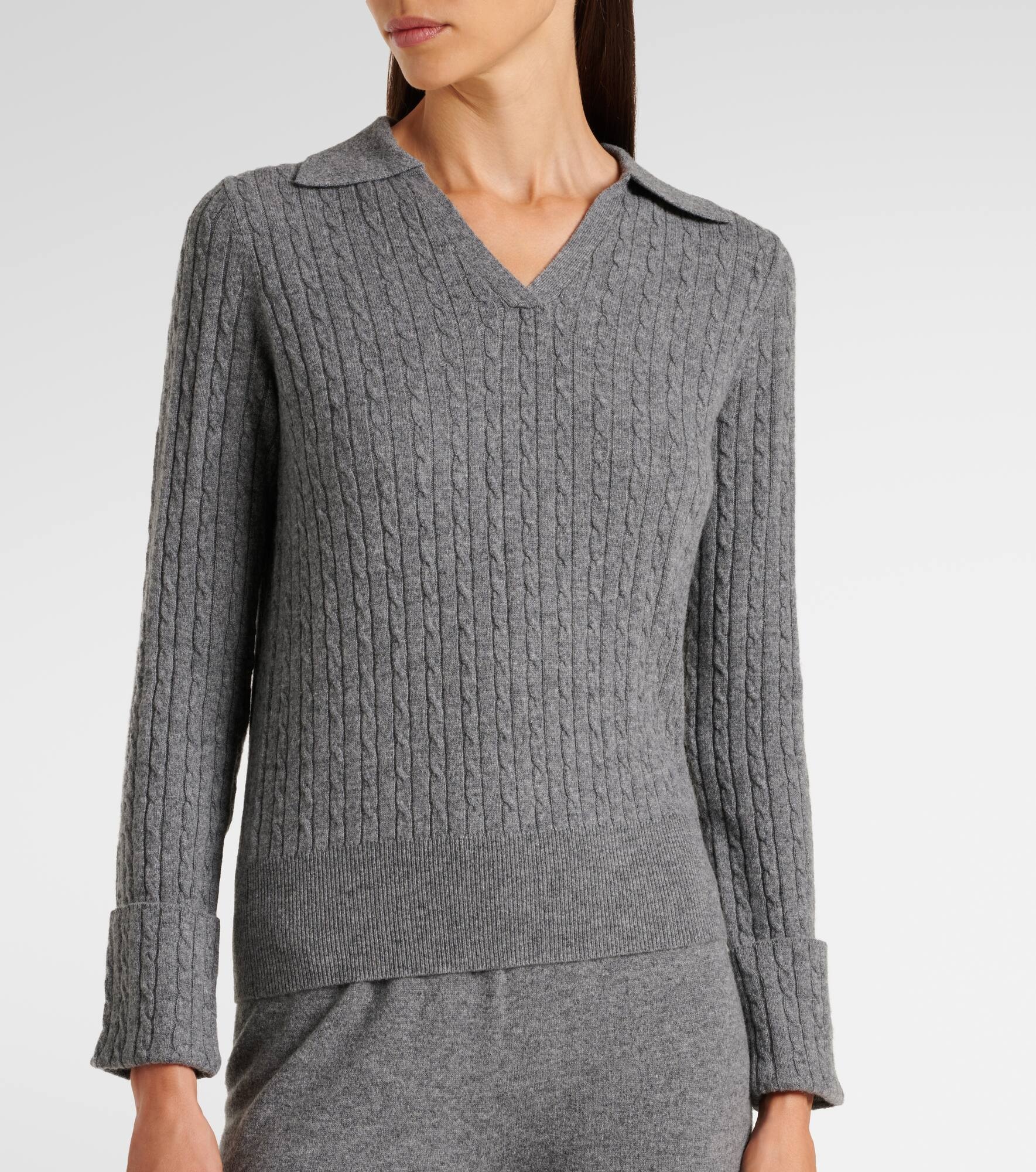 Gaia cashmere polo sweater - 4