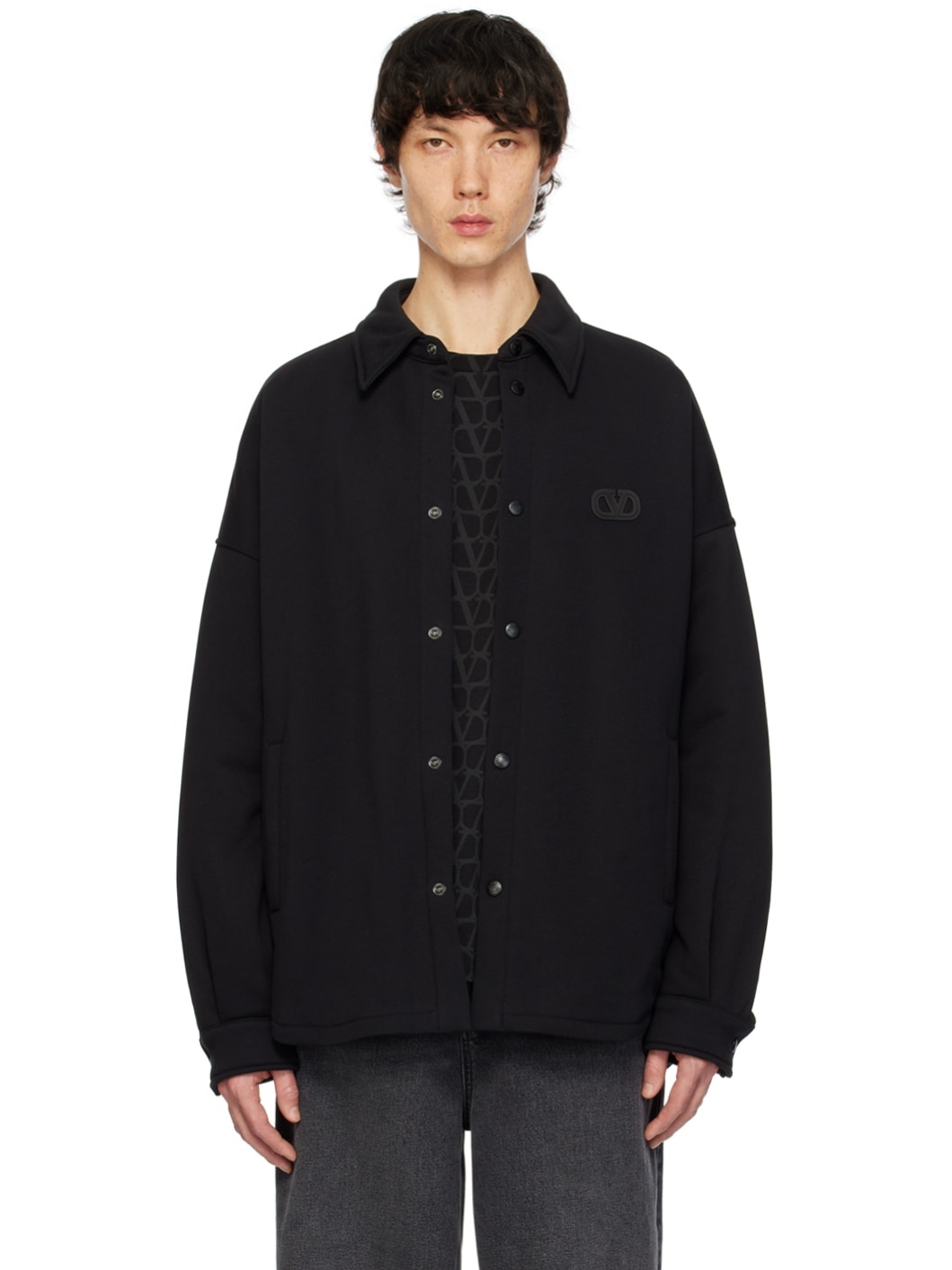 Black Padded Shirt - 1