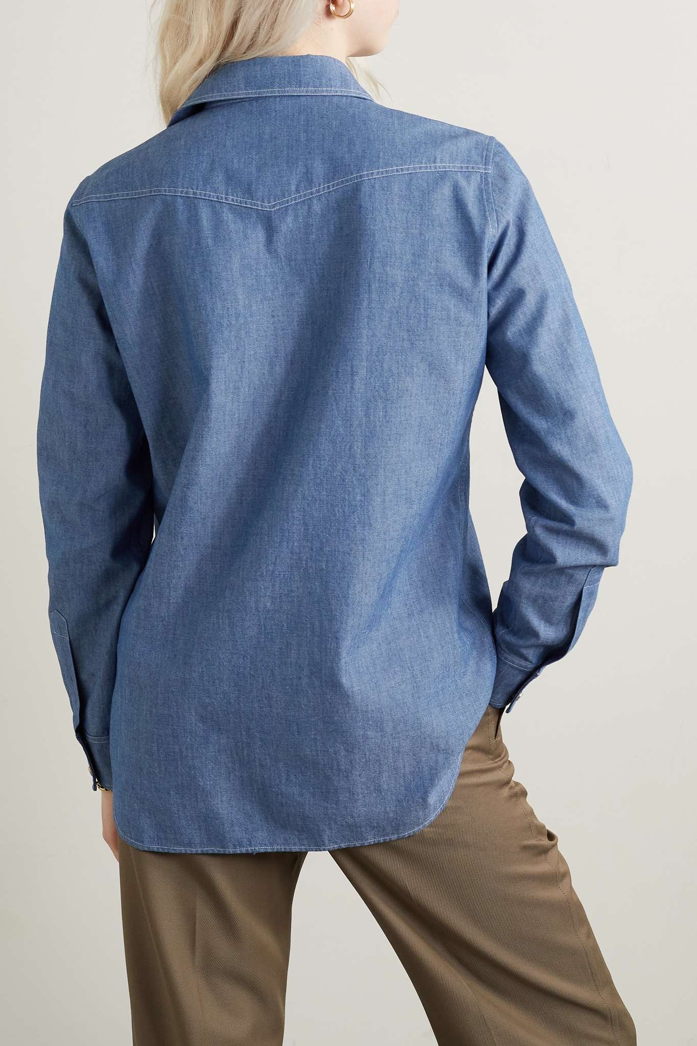 Cotton-chambray shirt - 3