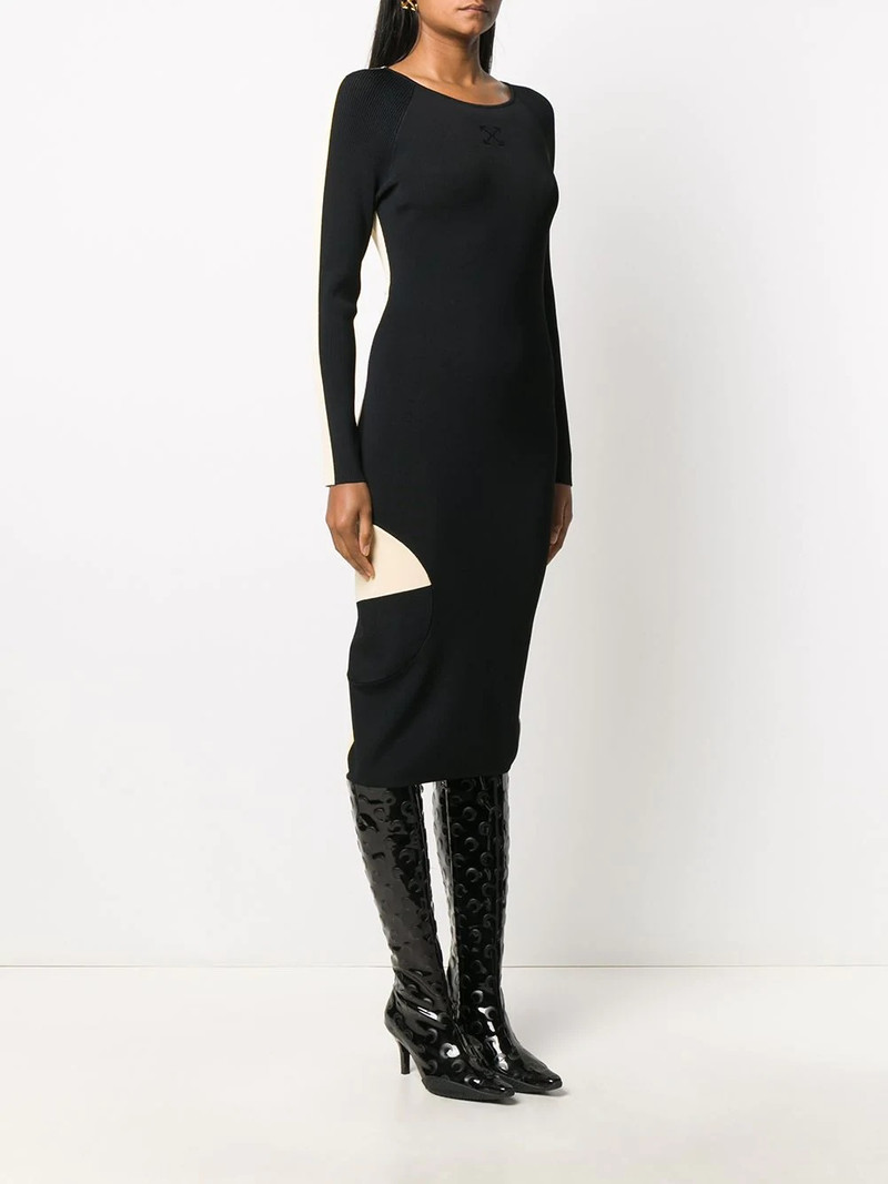Front n' Back ribbed-knit dress 4