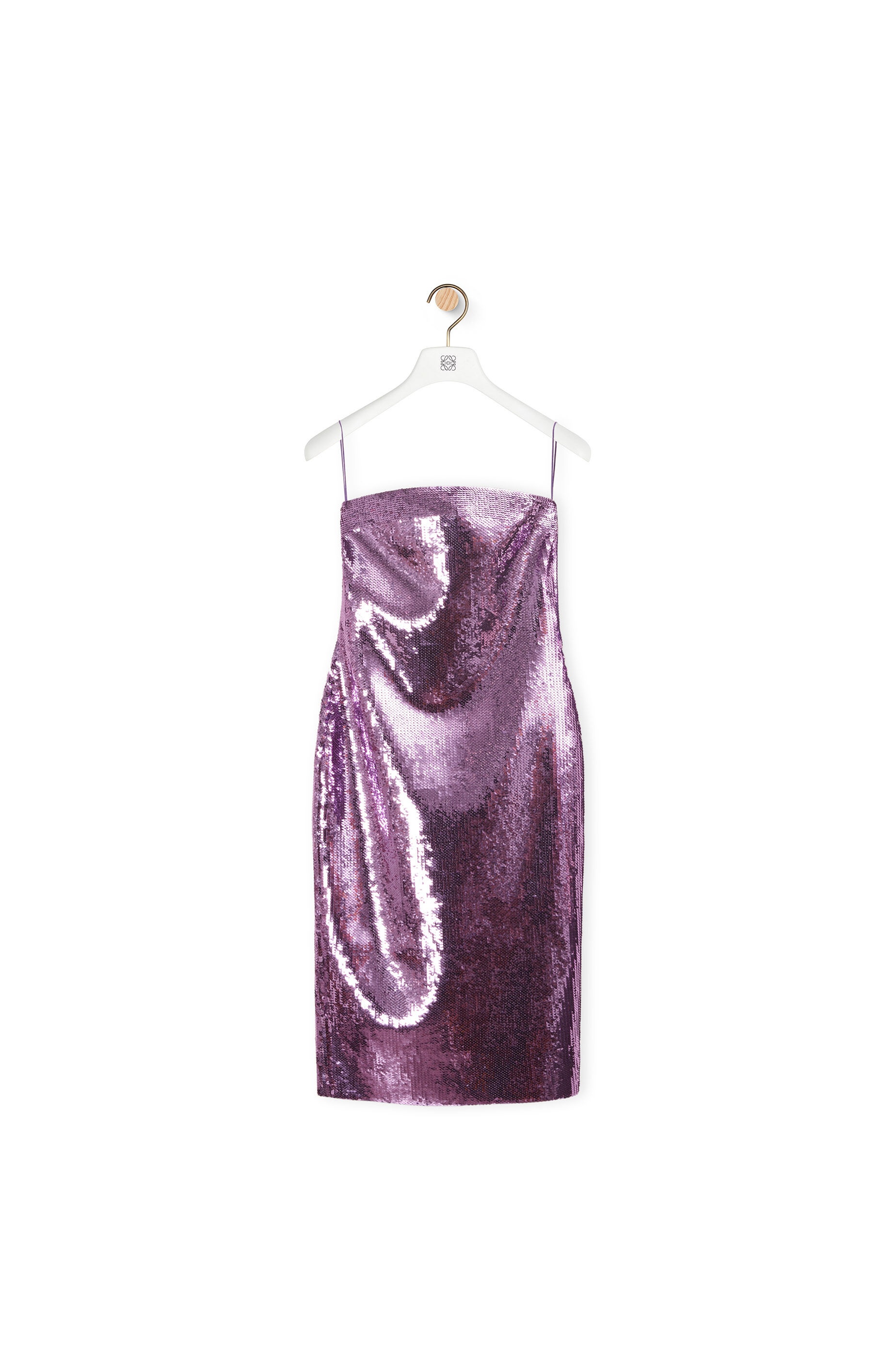 Sequin bustier midi dress in viscose - 1