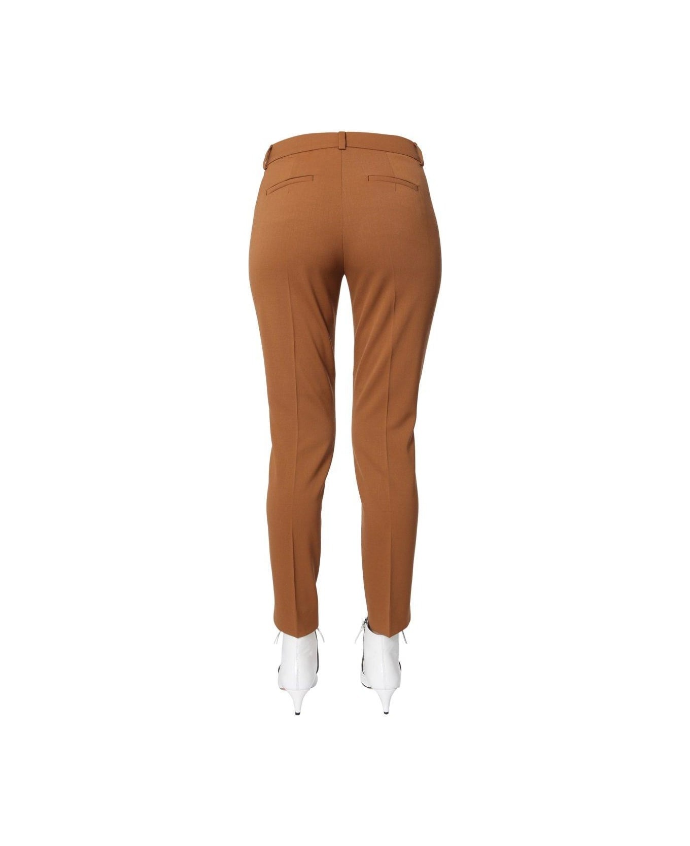 Straight Leg Cropped Trousers - 2