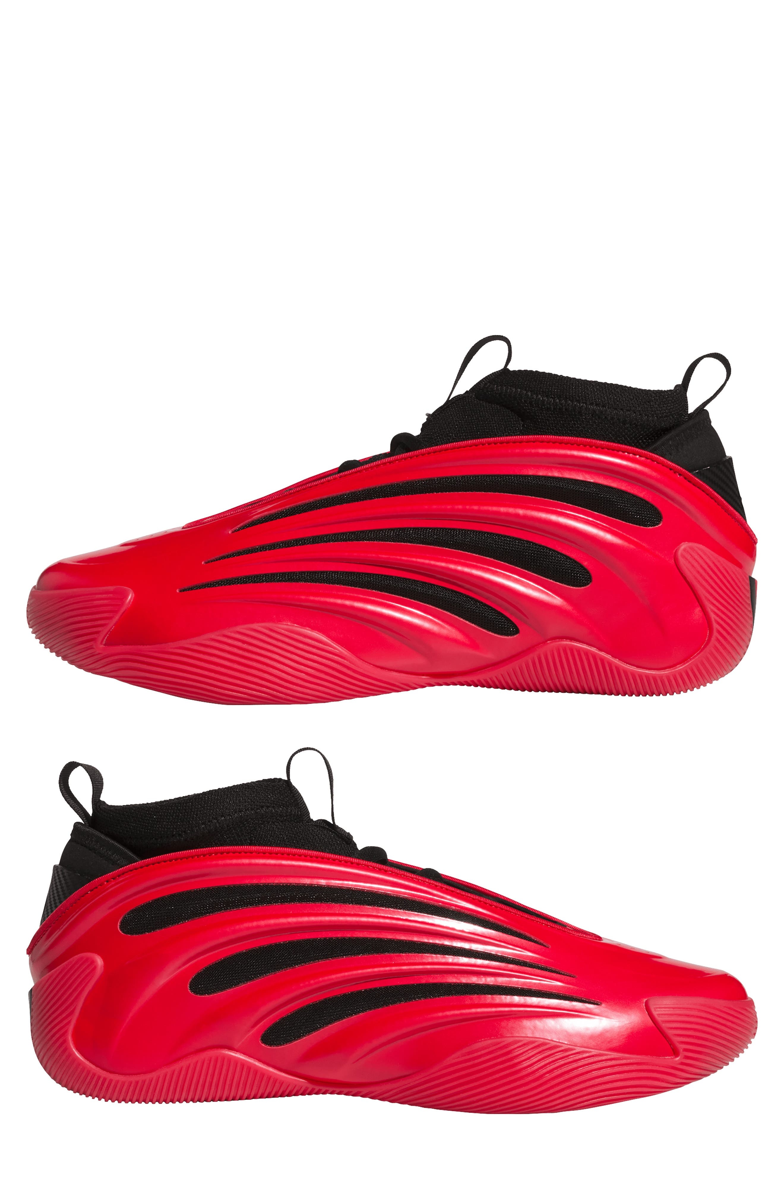adidas Gender Inclusive Harden Volume 9 Basketball Shoe in Pure Ruby/Black/Lucid Blue at Nordstrom - 8