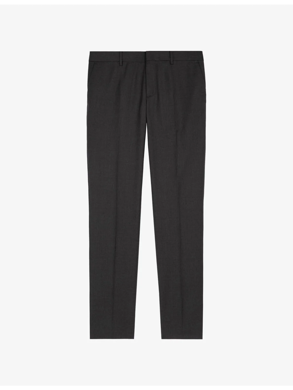 Slim-fit mid-rise wool suit trousers - 1