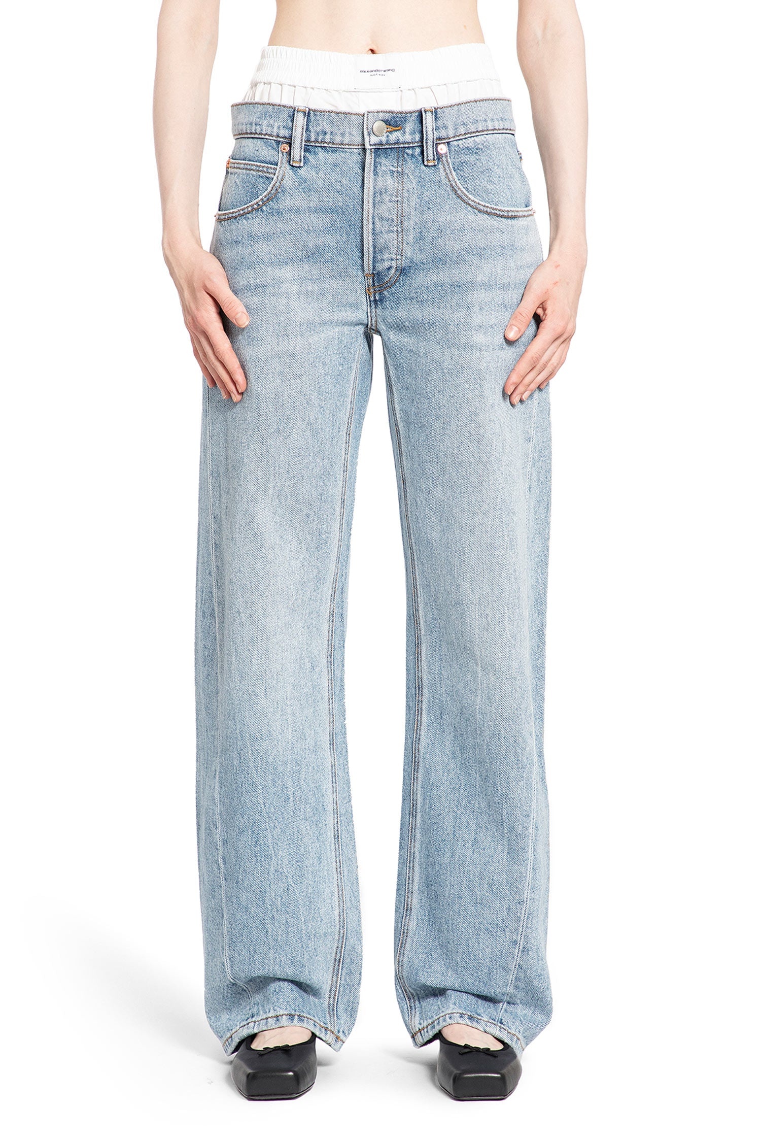 ALEXANDER WANG WOMAN BLUE JEANS - 2