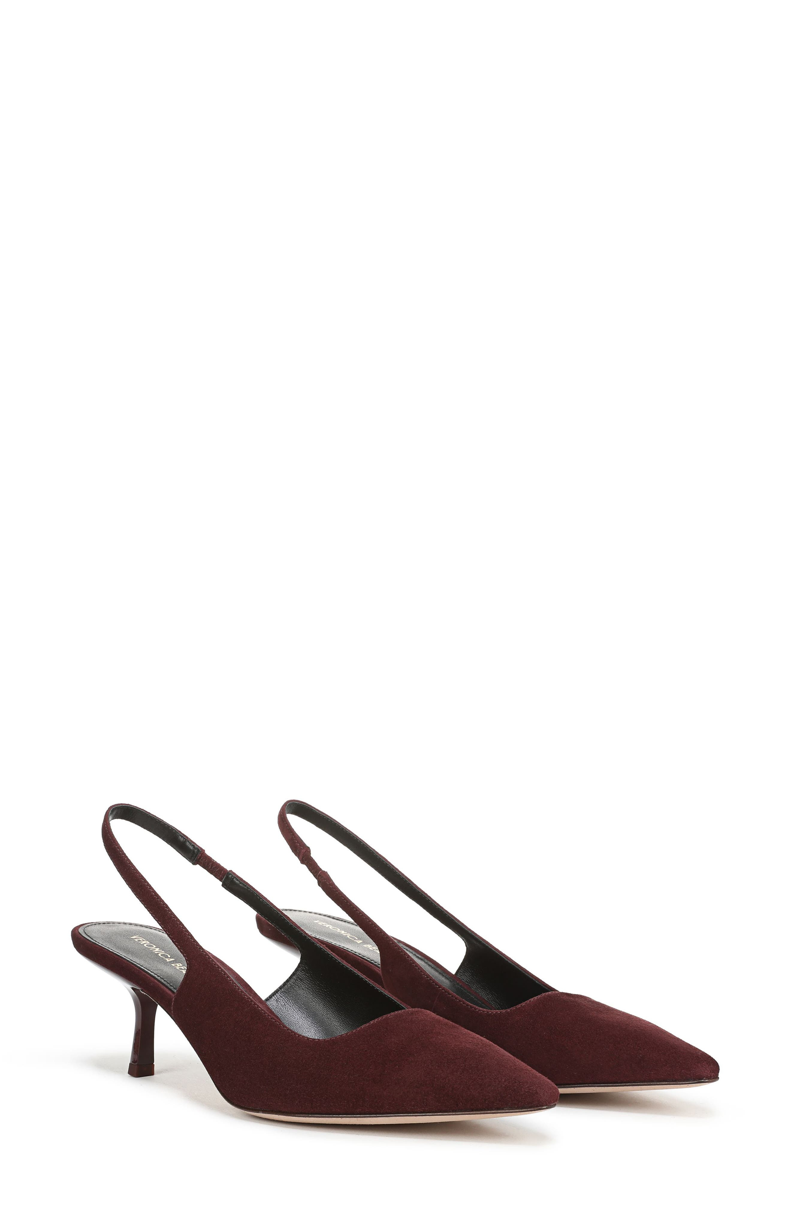 Veronica Beard Cashel Slingback Pointed Toe Pump in Raisin at Nordstrom - 9