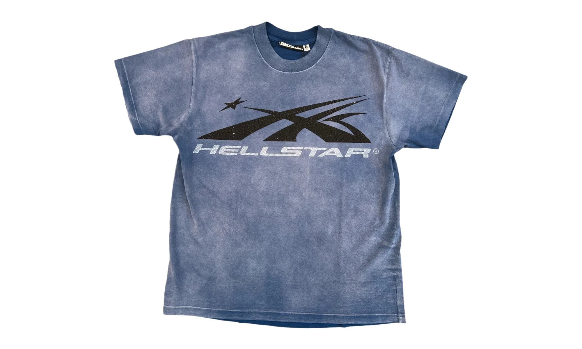 Classic Rhinestone Logo T-Shirt "Blue" HSR301 - 1