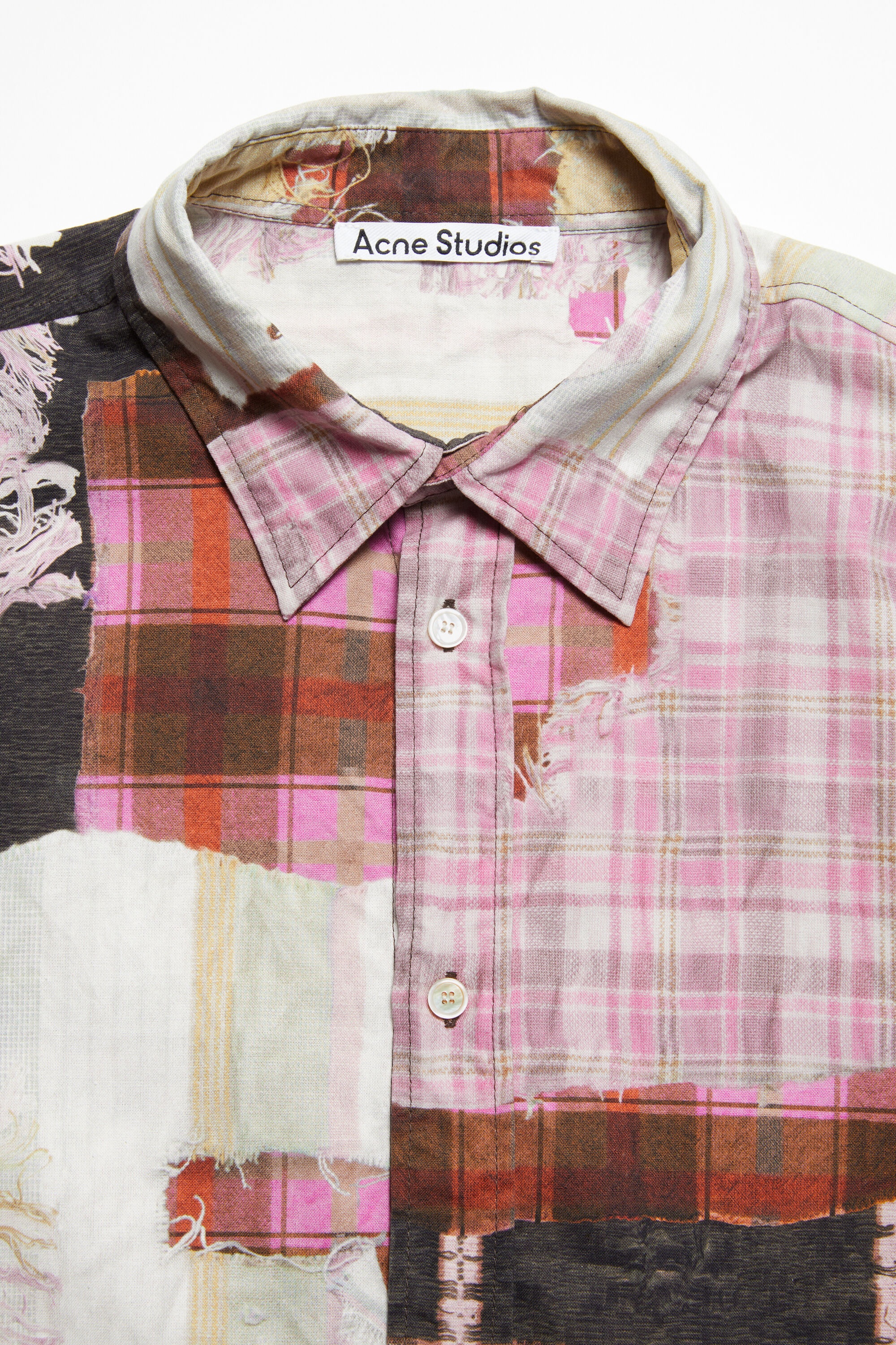 Print button-up shirt - Pink multicolor - 5