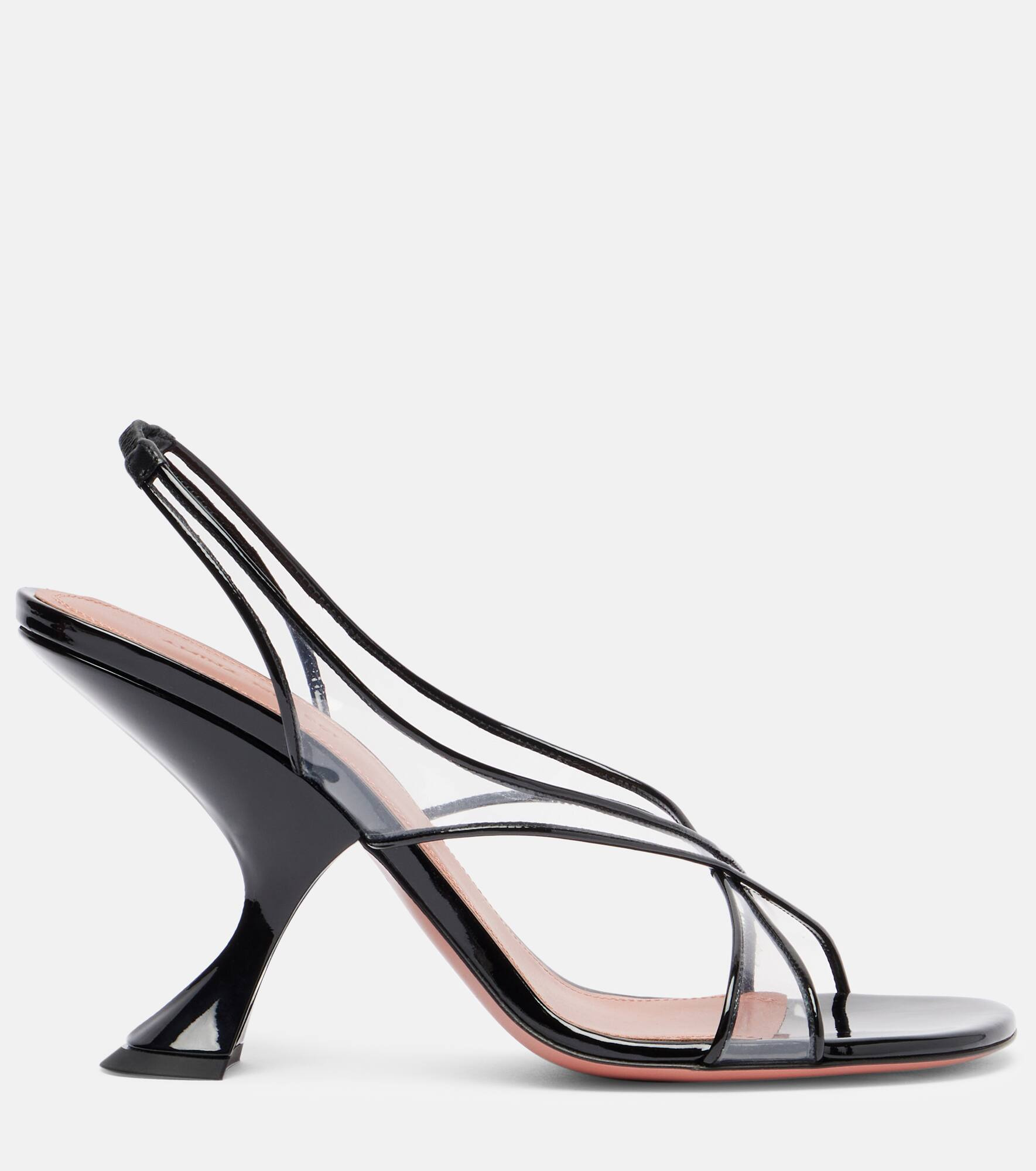 Lena 90 PVC and patent leather sandals - 4