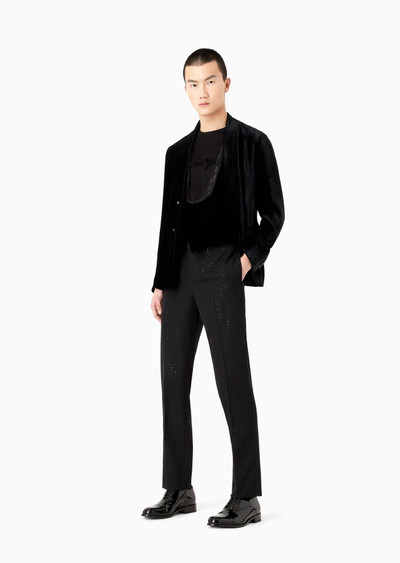 GIORGIO ARMANI Giorgio’s single-breasted waistcoat in velvet outlook