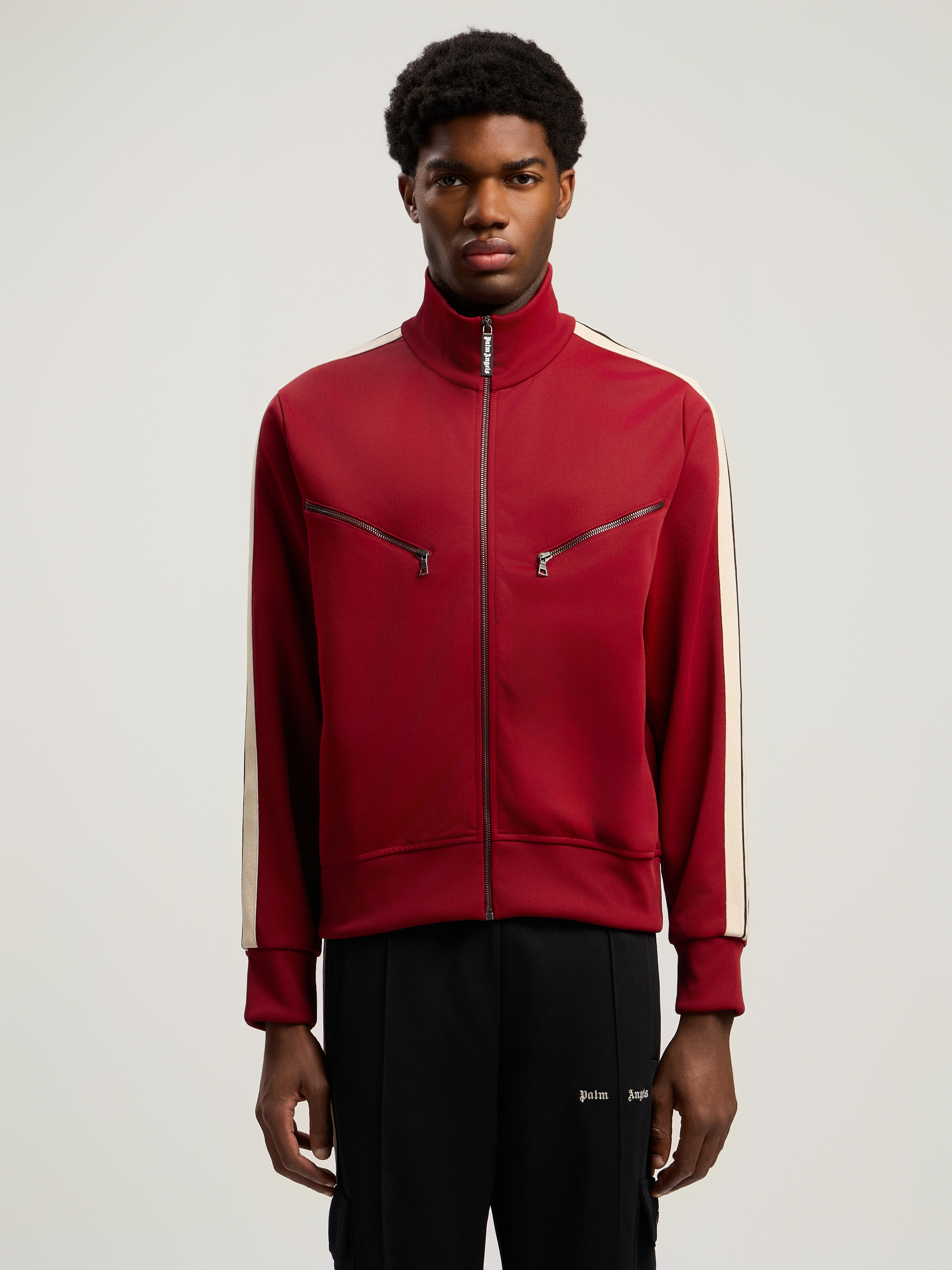 Curved Logo Zip-Up Track Jacket - 3