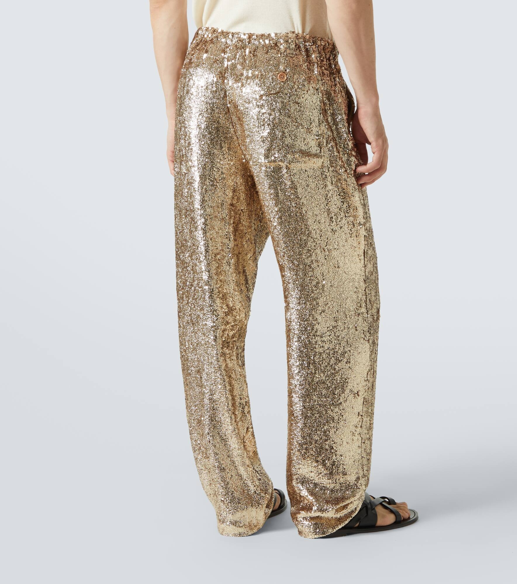 Sequined straight pants - 4
