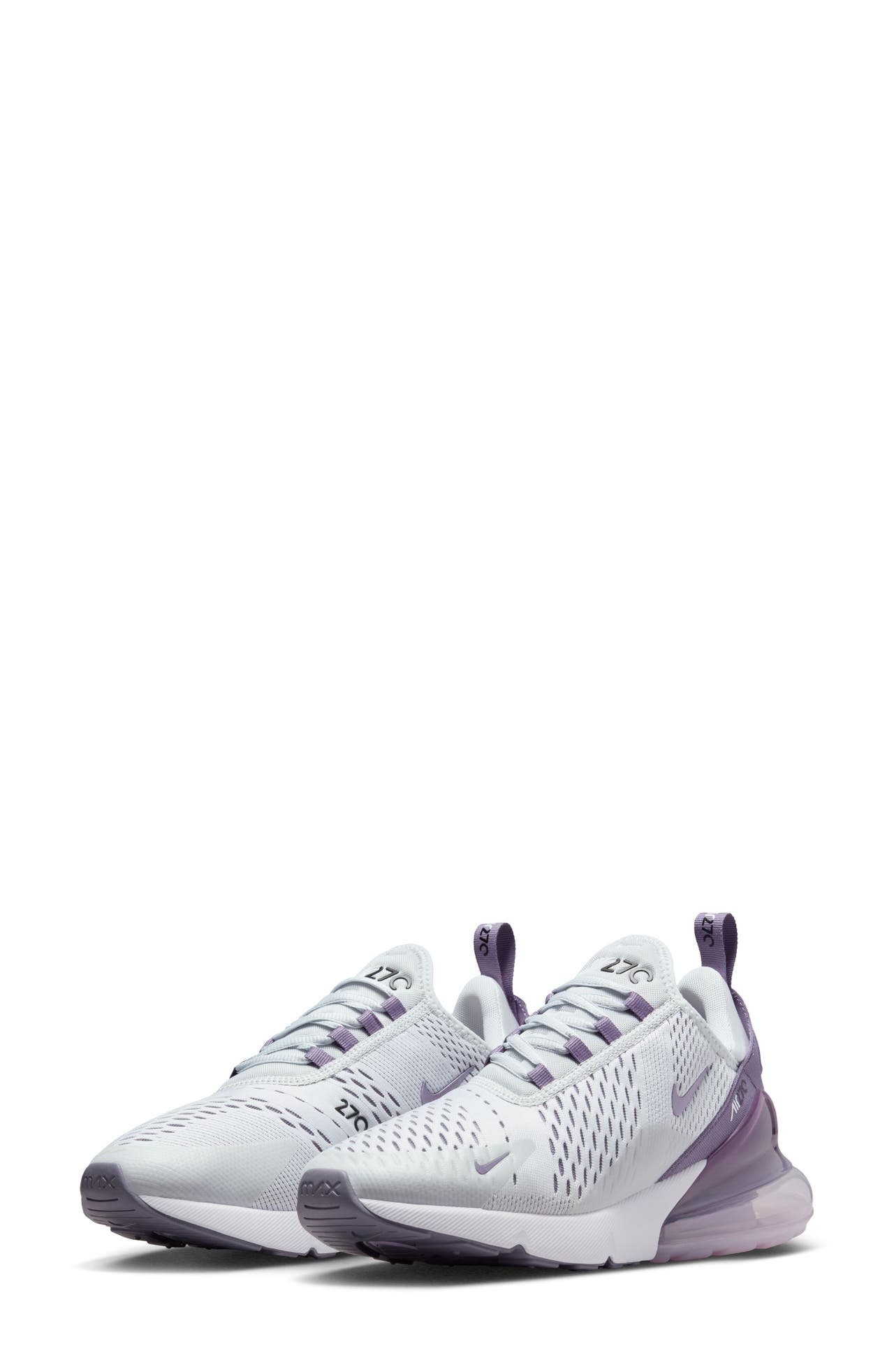 Nike Air Max 270 Sneaker in Platinum/White/Lilac at Nordstrom - 1