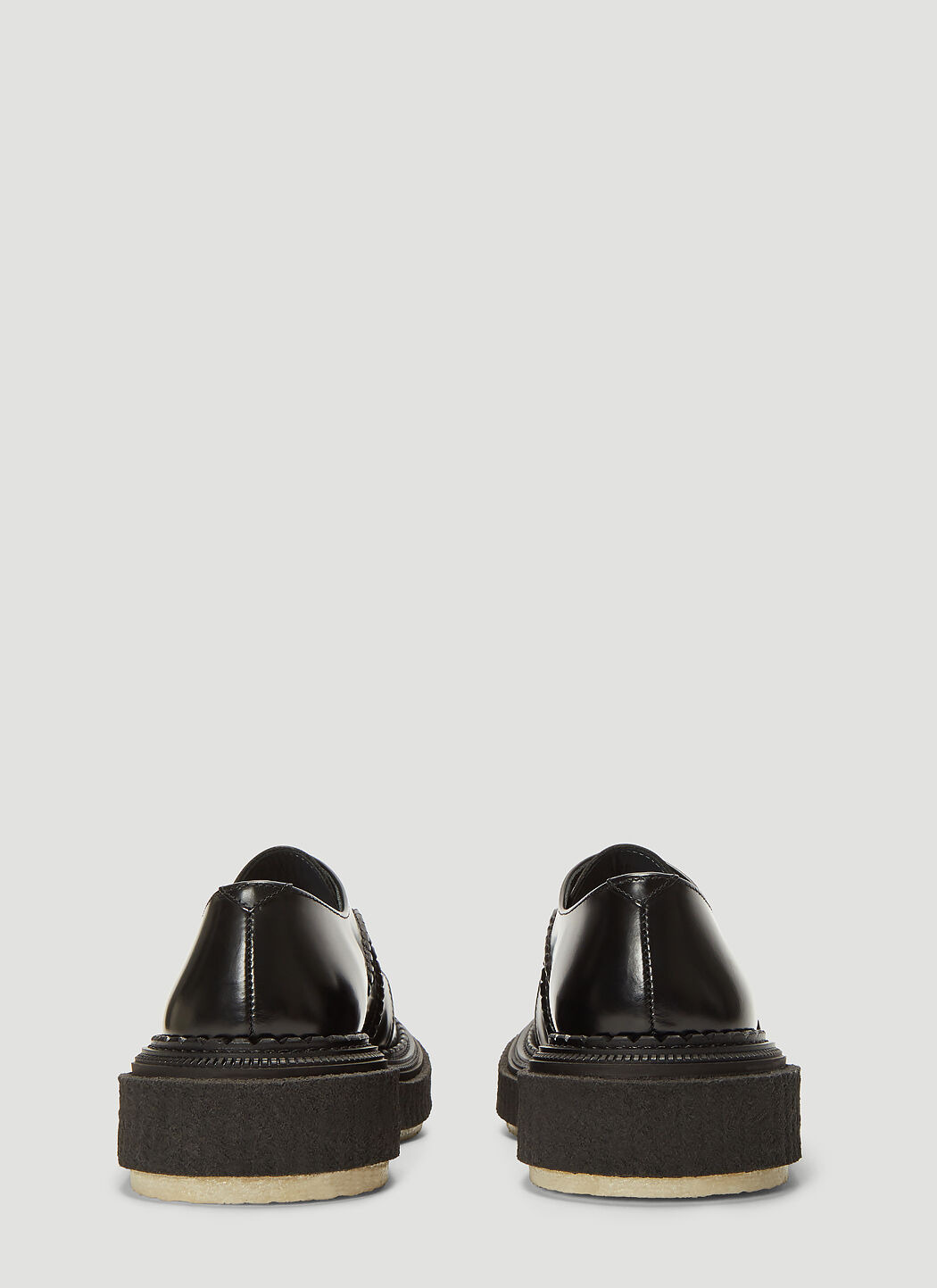Leather Lace-Up Shoes - 4