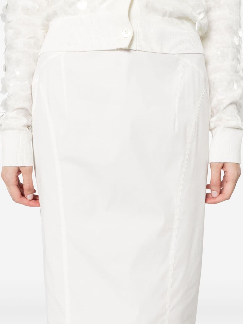 panelled midi skirt - 5
