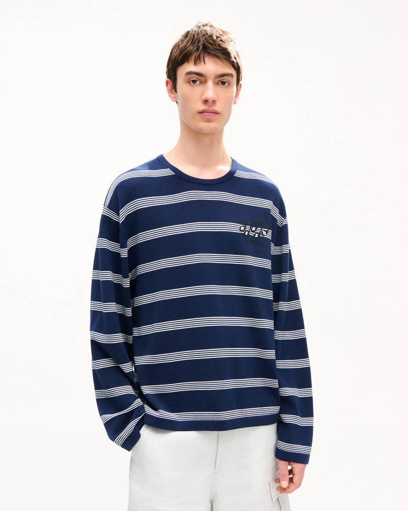 KENZO 'KENZO Sounds' embroidered mariniere jumper in light cotton outlook