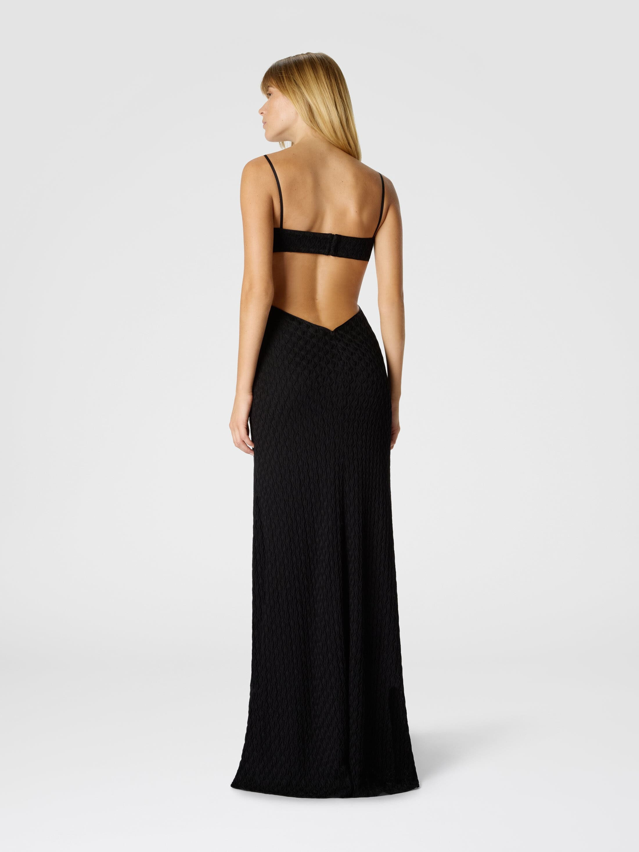 Missoni Cut-out Long Dress With Embossed Lace in Black at Nordstrom - 3