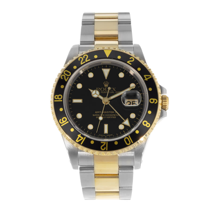 Pre-owned Rolex GMT-Master II GMT Automatic Chronometer Black Dial Men's Watch 16713 BKSO - 2