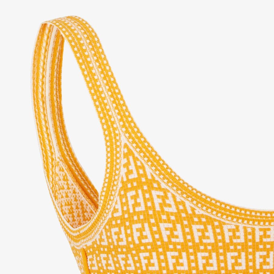Orange viscose dress - 3