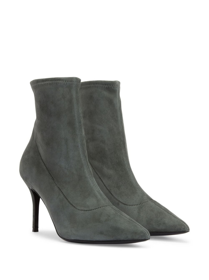Giuseppe Zanotti Mirea 90mm suede ankle boots outlook