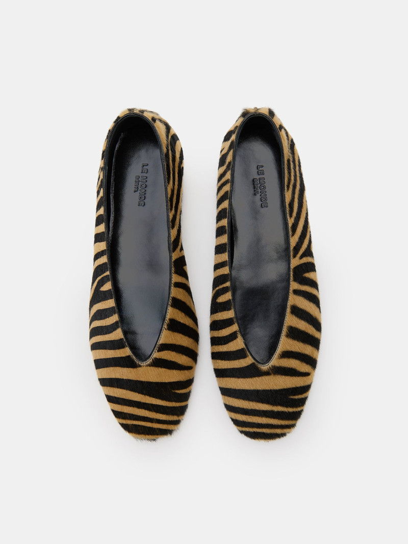 Luna Slipper / Zebra Calf Hair 3