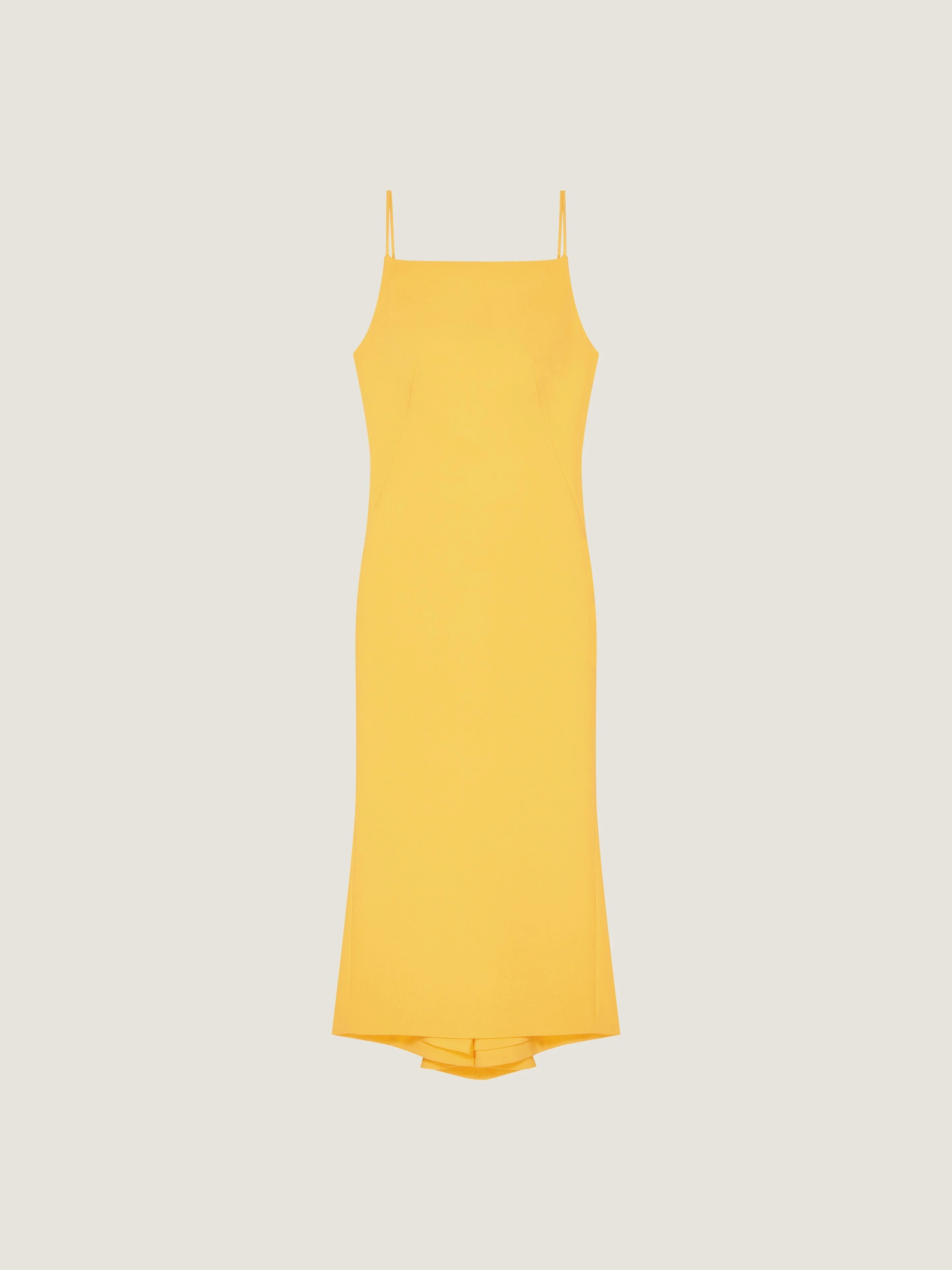 SLICED MIDI DRESS IN CREPE CADY - 1