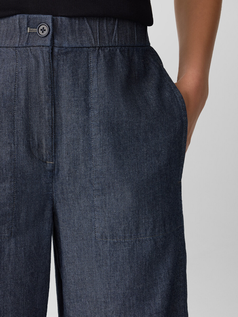 Airy Organic Cotton Twill Wide-Leg Pant 5