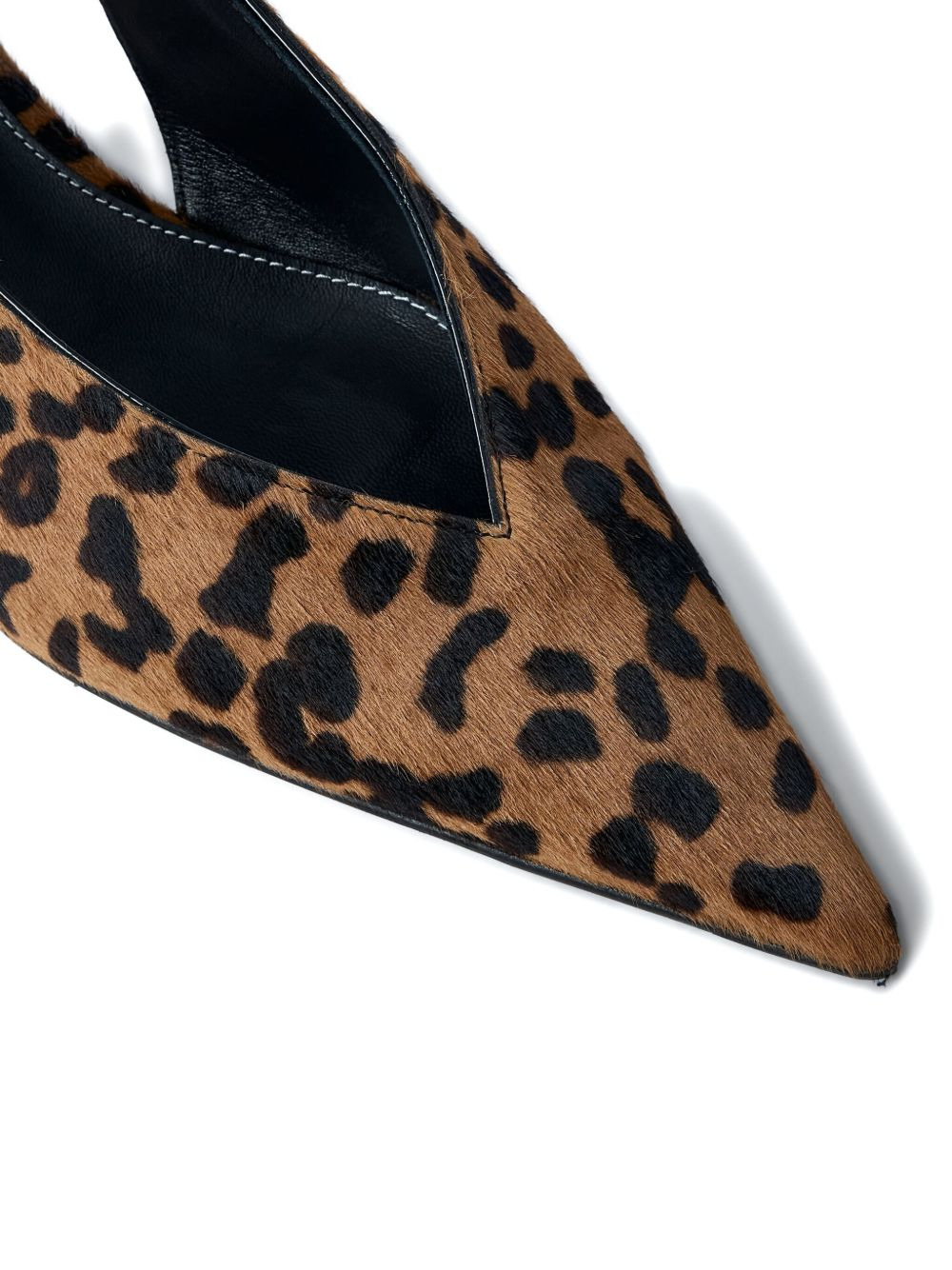 30mm leopard-print pointed-toe pumps - 3