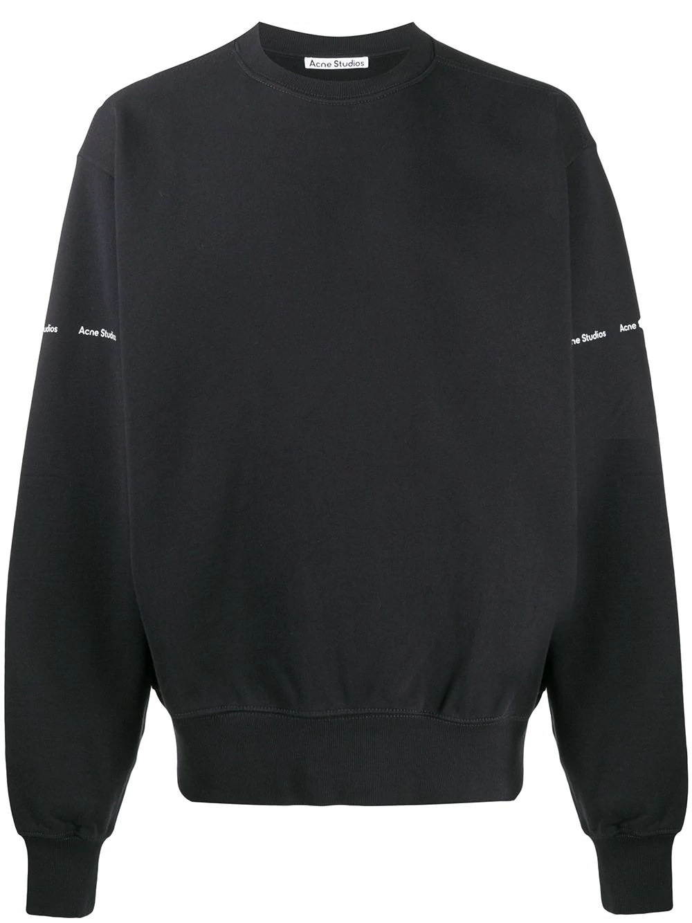 sleeve logo print sweatshirt - 1