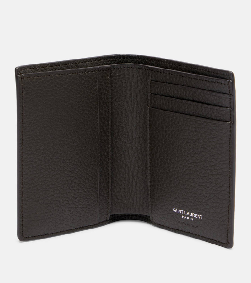 SAINT LAURENT Cassandre leather wallet outlook