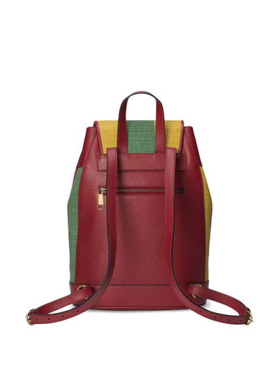 GUCCI Baiadera stripe backpack outlook