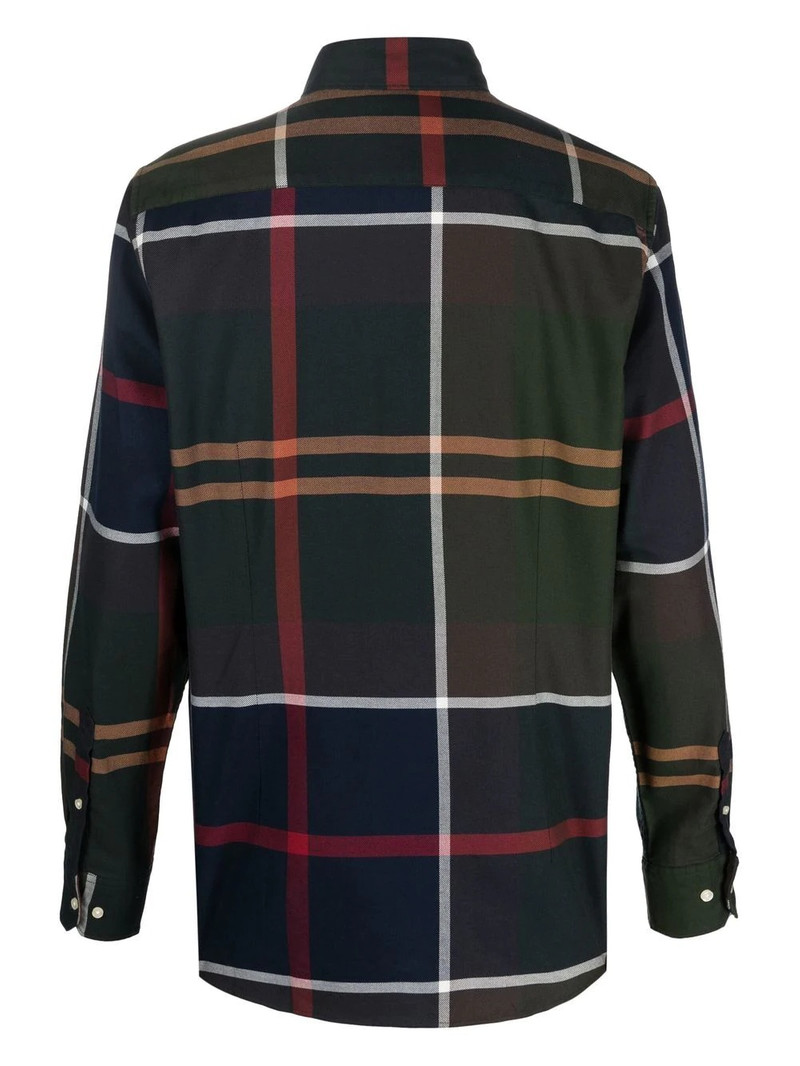 Barbour button-down check-pattern cotton shirt outlook