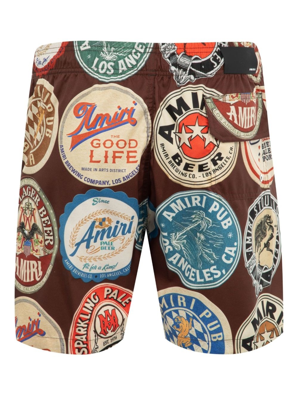coaster-print swim shorts - 2